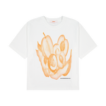 Peachy Tee White | CHECKS DOWNTOWN