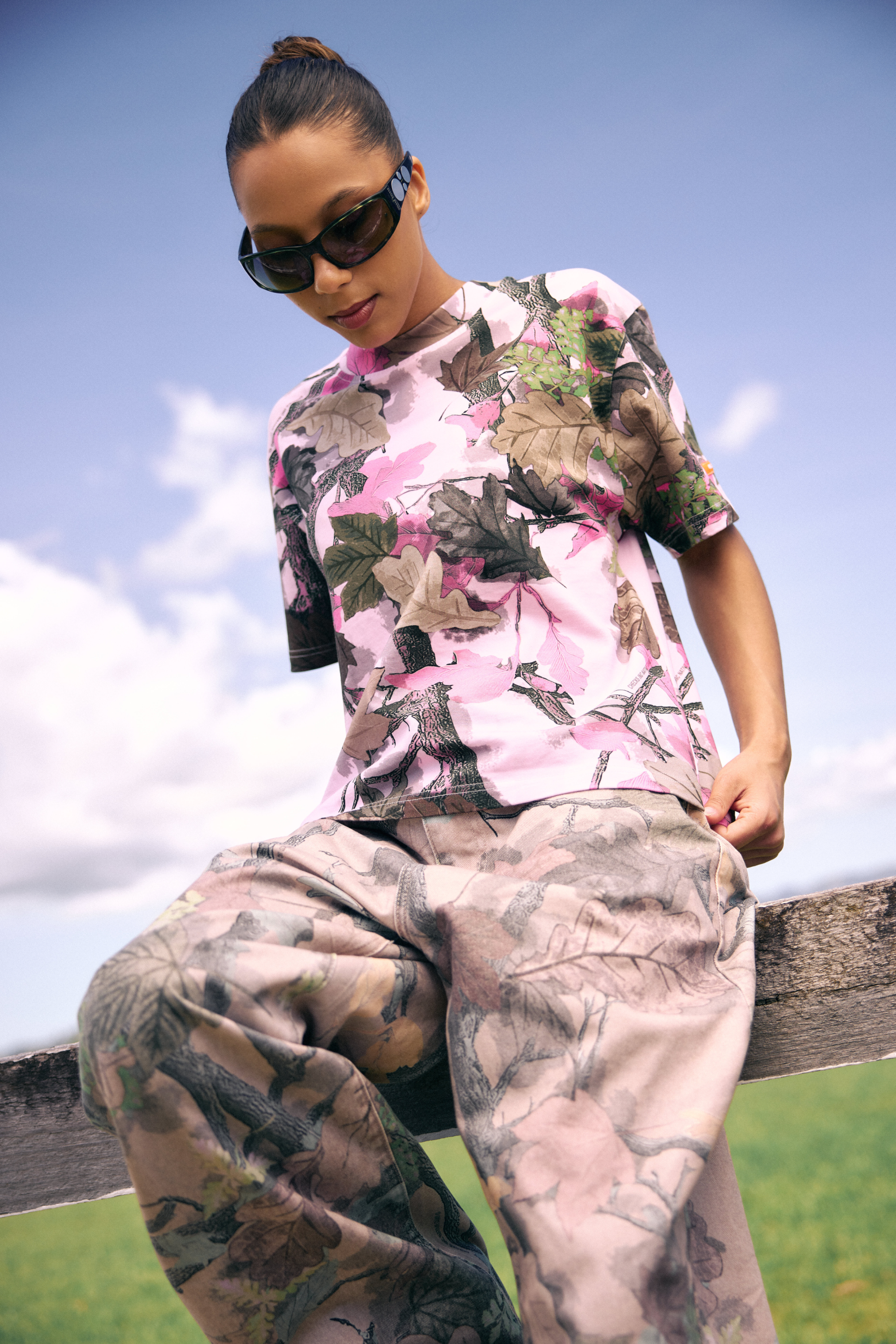 Native Camo T-shirt Pink | CHECKS DOWNTOWN