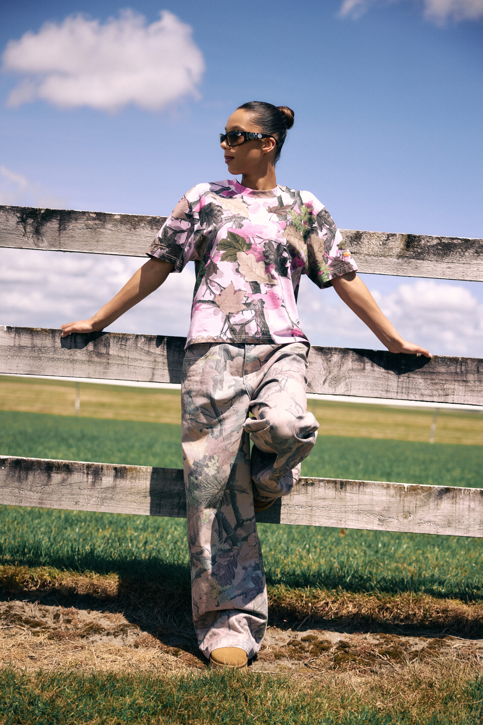 Native Camo T-shirt Pink | CHECKS DOWNTOWN