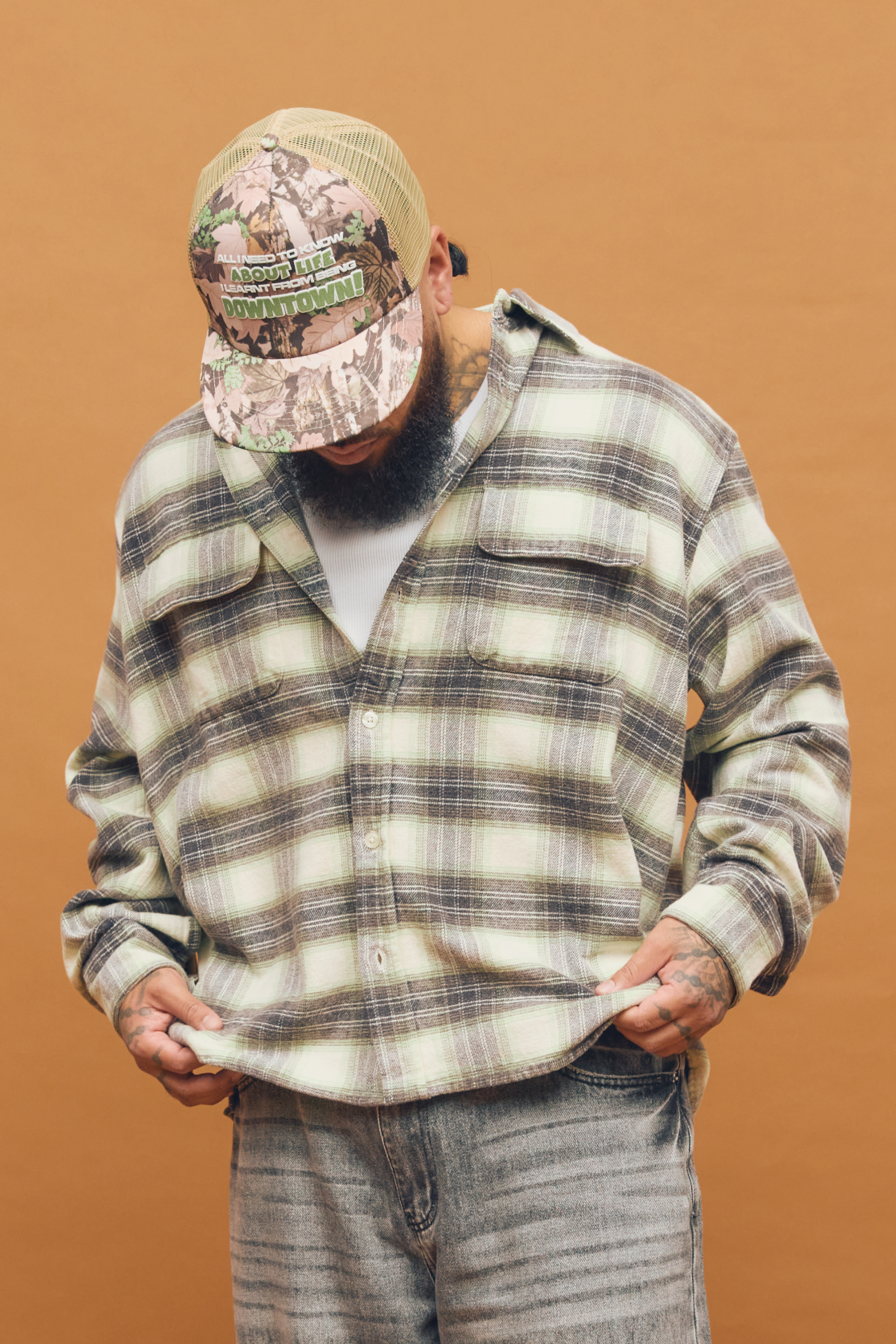 Bruiser Shirt Lime Plaid | CHECKS DOWNTOWN