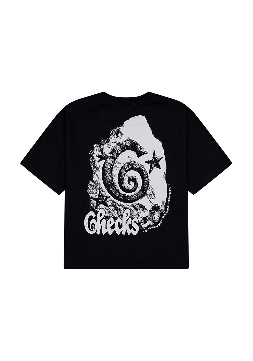 Shop Rock T-shirt Black | CHECKS DOWNTOWN