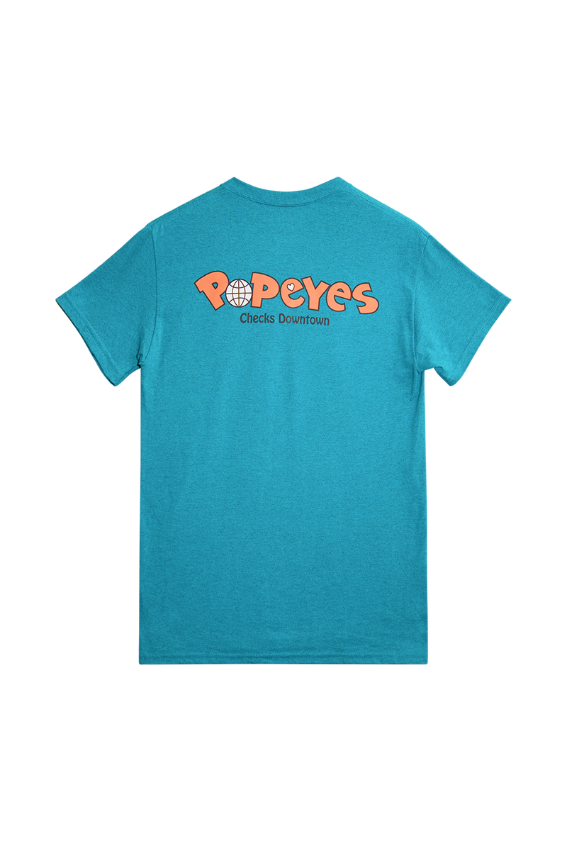 Bucket Tee Teal | CHECKS DOWNTOWN