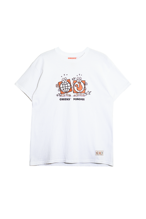 Poppy Tee White | CHECKS DOWNTOWN