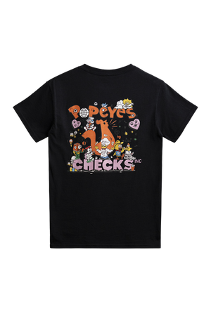 Poppy Tee Black | CHECKS DOWNTOWN