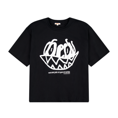 Smile T-shirt Black | CHECKS DOWNTOWN