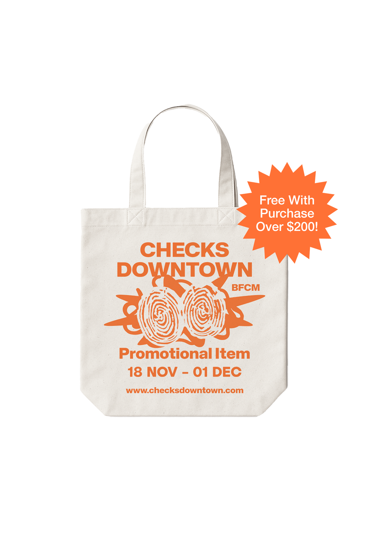 BFCM 2025 Tote Bag | CHECKS DOWNTOWN