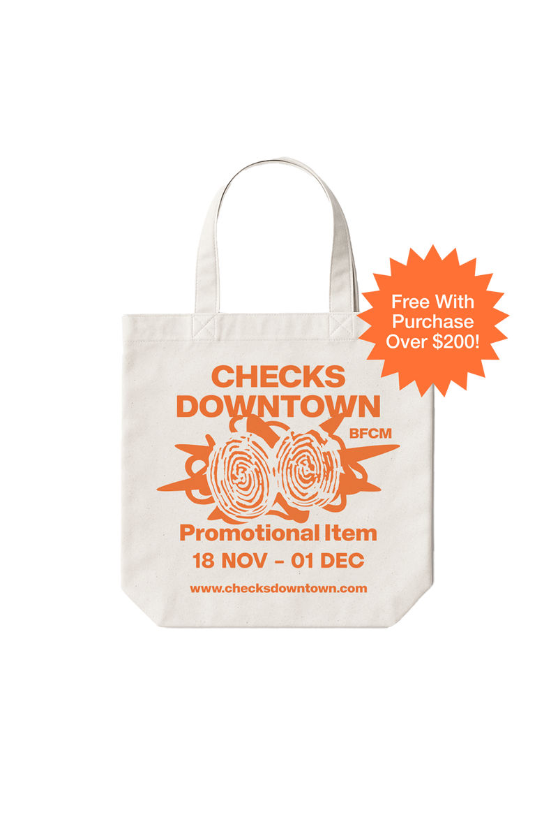 BFCM 2025 Tote Bag | CHECKS DOWNTOWN