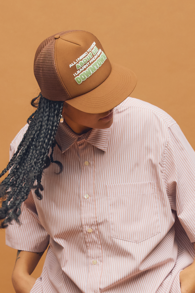 Downtown Trucker Cap Brown | CHECKS DOWNTOWN
