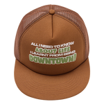 Downtown Trucker Cap Brown | CHECKS DOWNTOWN