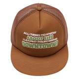 Downtown Trucker Cap Brown | CHECKS DOWNTOWN