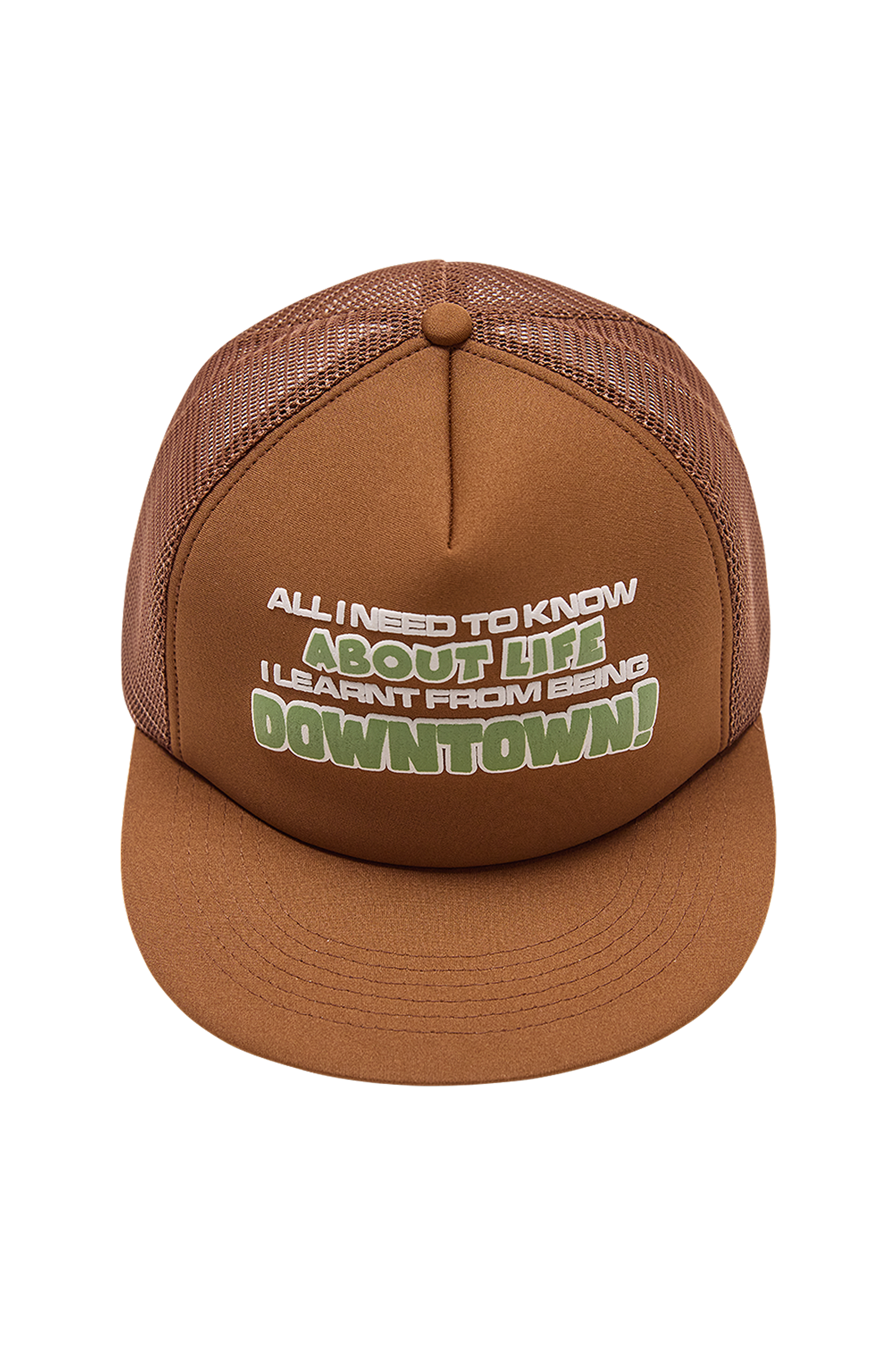 Downtown Trucker Cap Brown | CHECKS DOWNTOWN