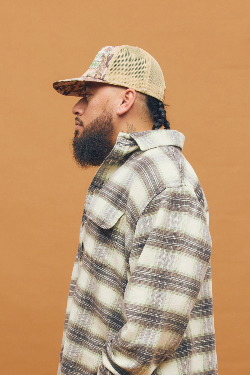 Downtown Trucker Cap Camo | CHECKS DOWNTOWN