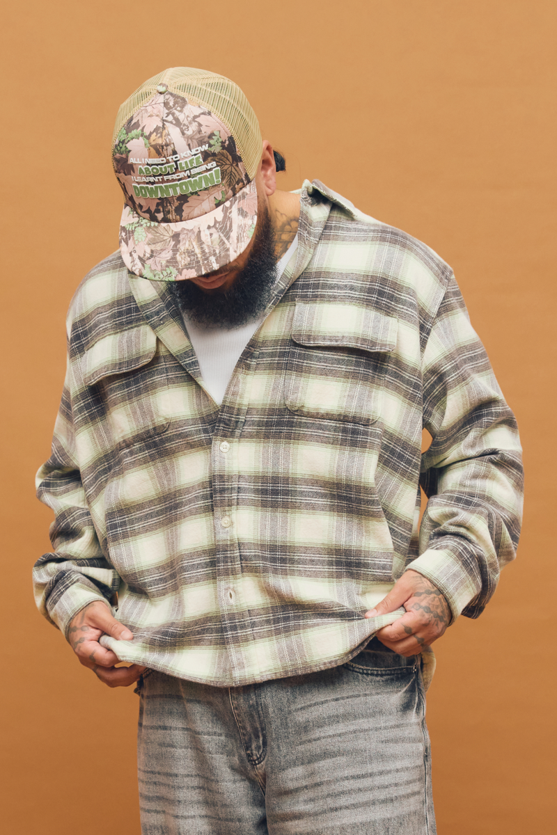 Downtown Trucker Cap Camo | CHECKS DOWNTOWN