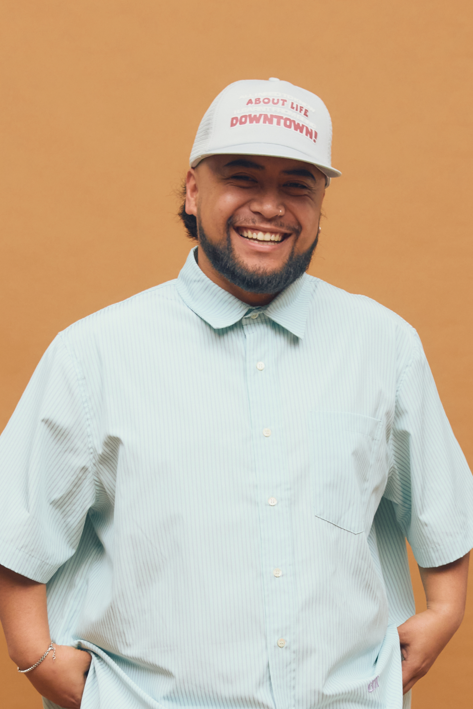 Downtown Trucker Cap Grey | CHECKS DOWNTOWN