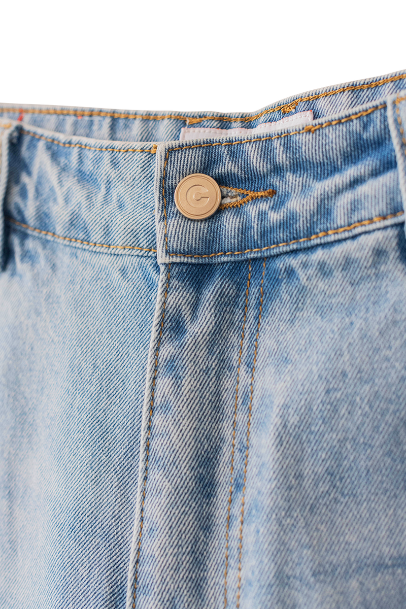 Roots Jean Shorts Blue Wash