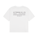 JG Trading Tee White | CHECKS DOWNTOWN