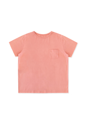 Natural Dyed Pocket Tee Strawberry | CHECKS DOWNTOWN
