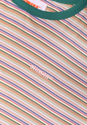 Stripe Ribbed Long Sleeve Tee | CHECKS DOWNTOWN
