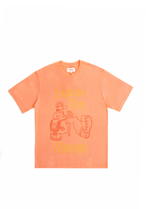 Maunga T-shirt Tangerine