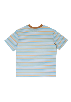 Multi Stripe T-shirt Aqua | CHECKS DOWNTOWN