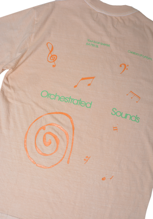 Orchestrated Sounds T-shirt Mustard | CHECKS DOWNTOWN