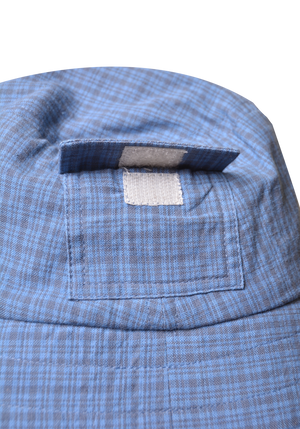 Small Plaid Bucket Hat Blue/Graphite | CHECKS DOWNTOWN