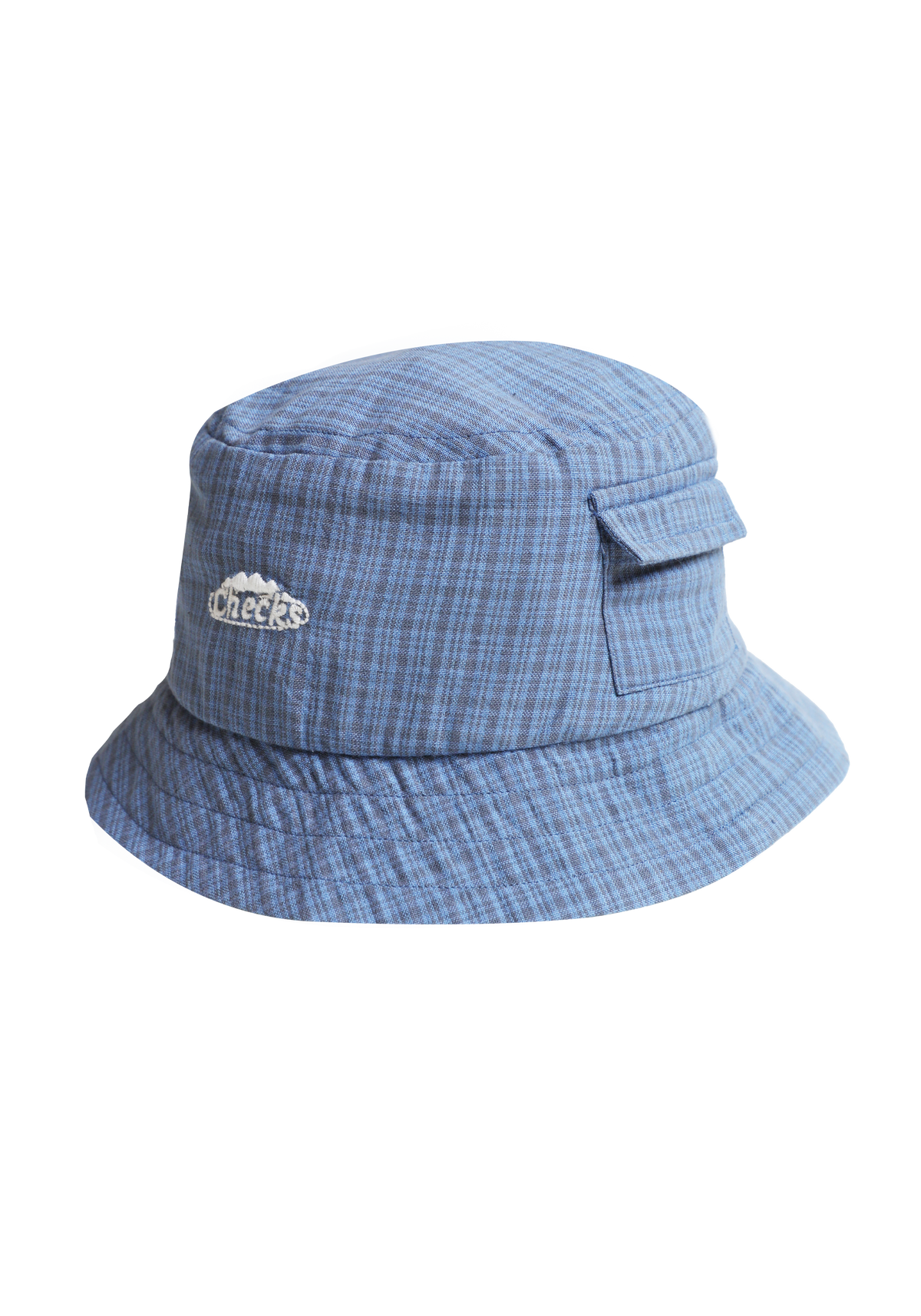 Small Plaid Bucket Hat Blue/Graphite