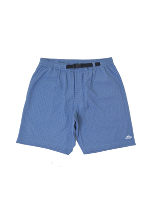 Small Plaid Climbing Shorts Blue/Graphite | CHECKS DOWNTOWN