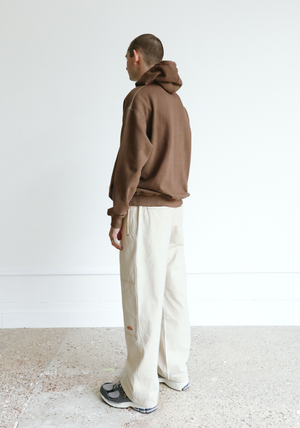 Pigment Dyed Hoodie Chocolate