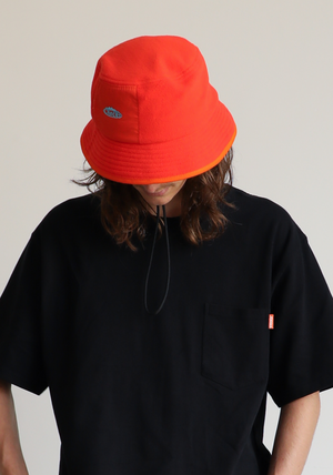 Fleece Bucket Hat Orange | CHECKS DOWNTOWN