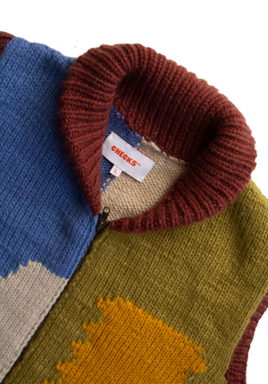 Cowichan Knit Vest Mosaic | CHECKS DOWNTOWN